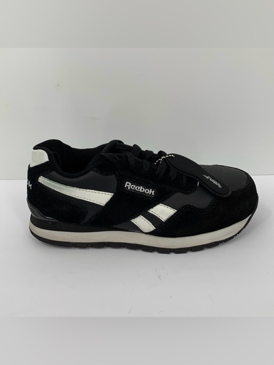 Reebok Shoes - Reebok Harman Work sneakers black leather composite safety toe lace tie women 7